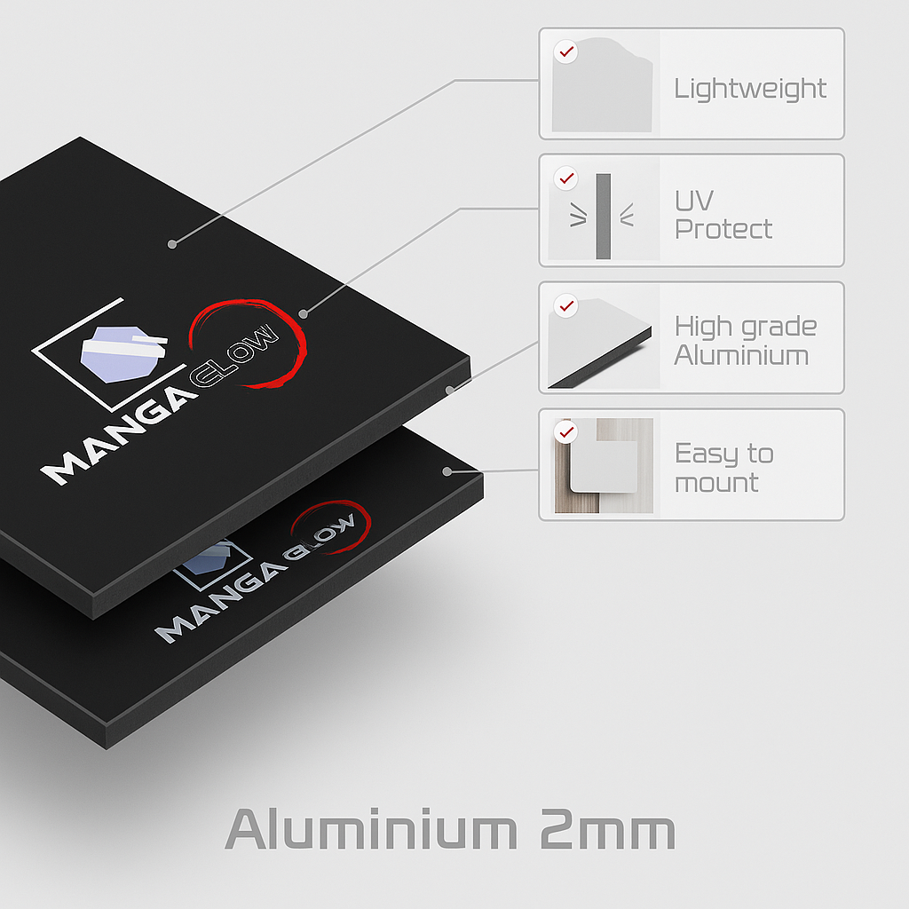 Demon slayer NEON Poster (red LED)